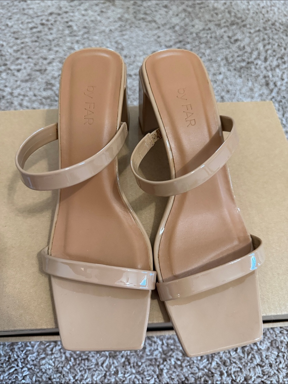 Like NEW - BY FAR Leather Sandals Size 37